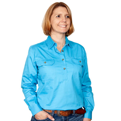 JCA Womens Jahna Work Shirt 1/2 Button