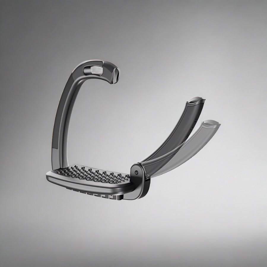 Horsena Swap Stirrups with Quick Release Opening Arm Media 1 of 4     Analyzing image