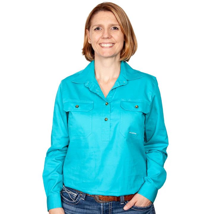 JCA Womens Jahna Work Shirt 1/2 Button