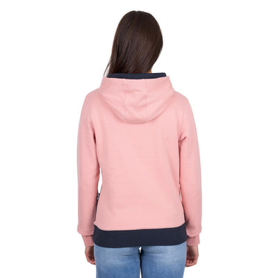 WRANGLER WOMENS BROOKE HOODIE - ROSE/NAVY