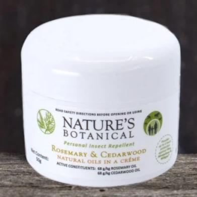 Nature's Botanical Rosemary & Cedarwood Creme - Natural Insect Repellent