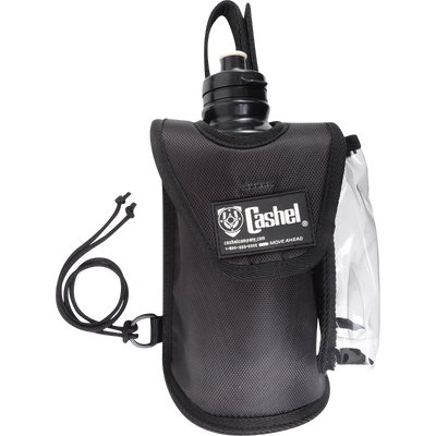 Cashel Water Bottle Holder with GPS/PHONE Pocket - BLACK