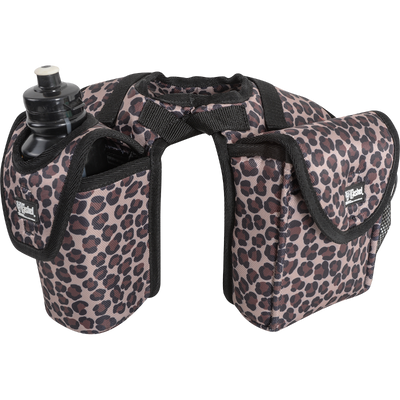 Cashel Saddle Bag Horn Bag with Lunch Bag and Bottle Holder - Leopard