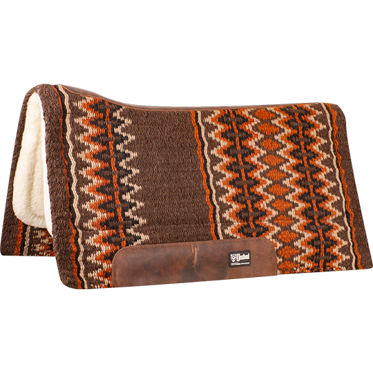 Cashel Blanket Top Performance Felt Pad - BROWN/RUST