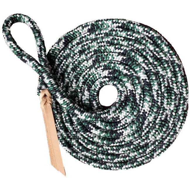 Nungar Knots Clipless Lead in Gone RIDING GREEN, 12FT