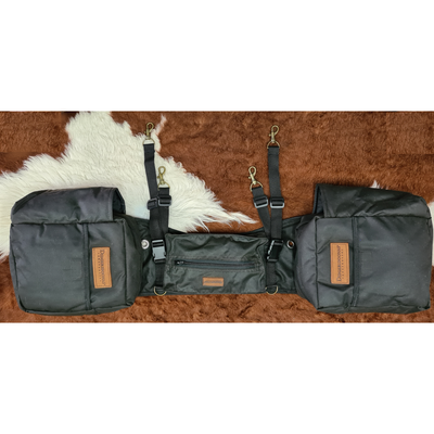 Oilskin Double Saddle Bags by Didgeridoonas Australia