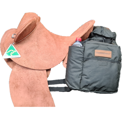 Oilskin Double Saddle Bags by Didgeridoonas Australia