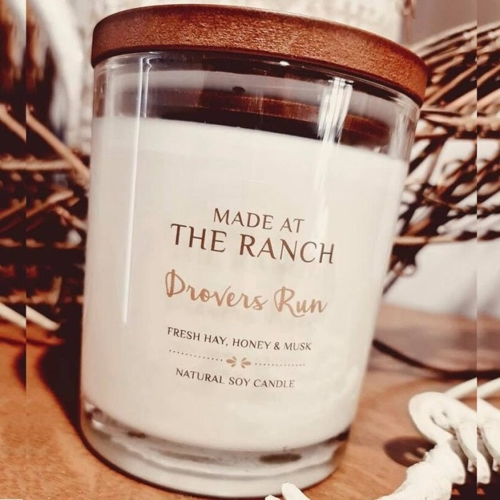 DROVERS RUN Hand Poured Soy Candle - by Made at the Ranch