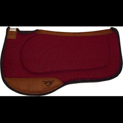 ER84 Diamond Wool Endurance Contoured Ranch Pad -  BURGUNDY