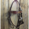 Ezy Ride Barcoo Bridle - Arrow Lace Browband - CHOCOLATE