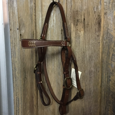 Ezy Ride Barcoo Bridle - Arrow Lace Browband - CHOCOLATE