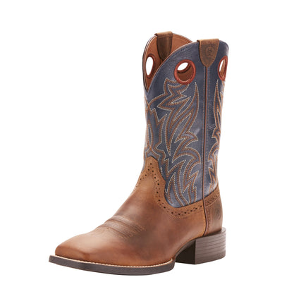 ARIAT MENS SPORT SIDEBET - Distressed Brown/Solid Blue