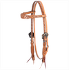 Cashel Headstall - Guns N Roses in Natural Leather