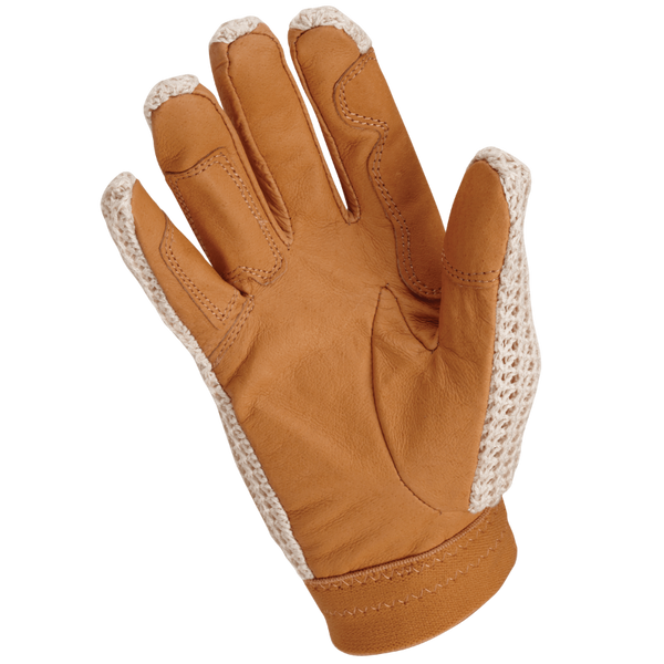 Heritage Crochet Gloves TAN Gone RIDING