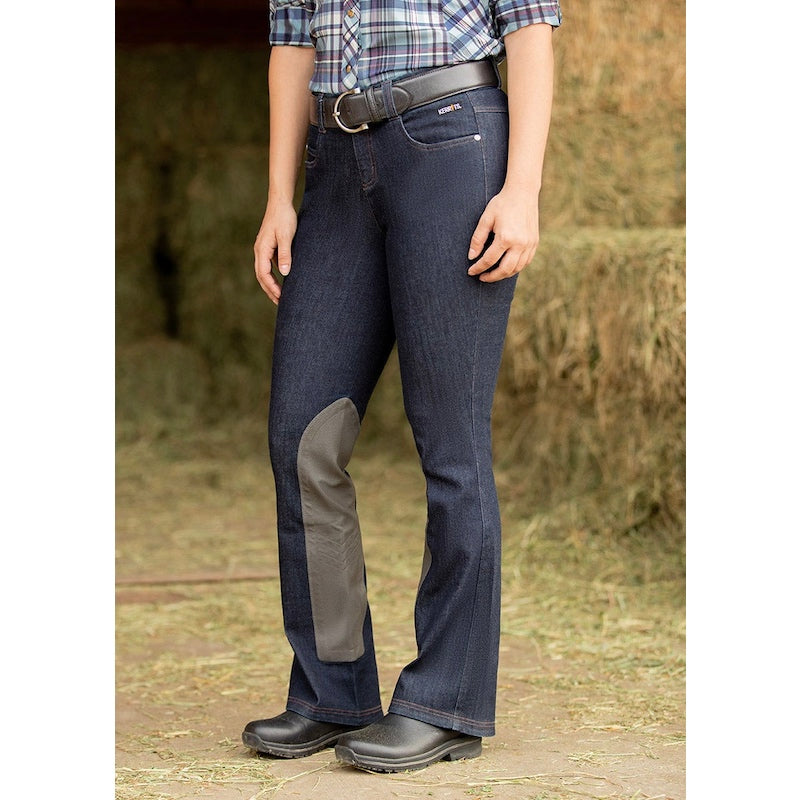 Kerrits Stretch Denim Extended Knee Patch Bootcut Riding Pants