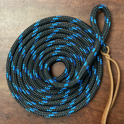 Nungar Knots Lead 12mm x 8FT Clipless - BLACK/BLUE