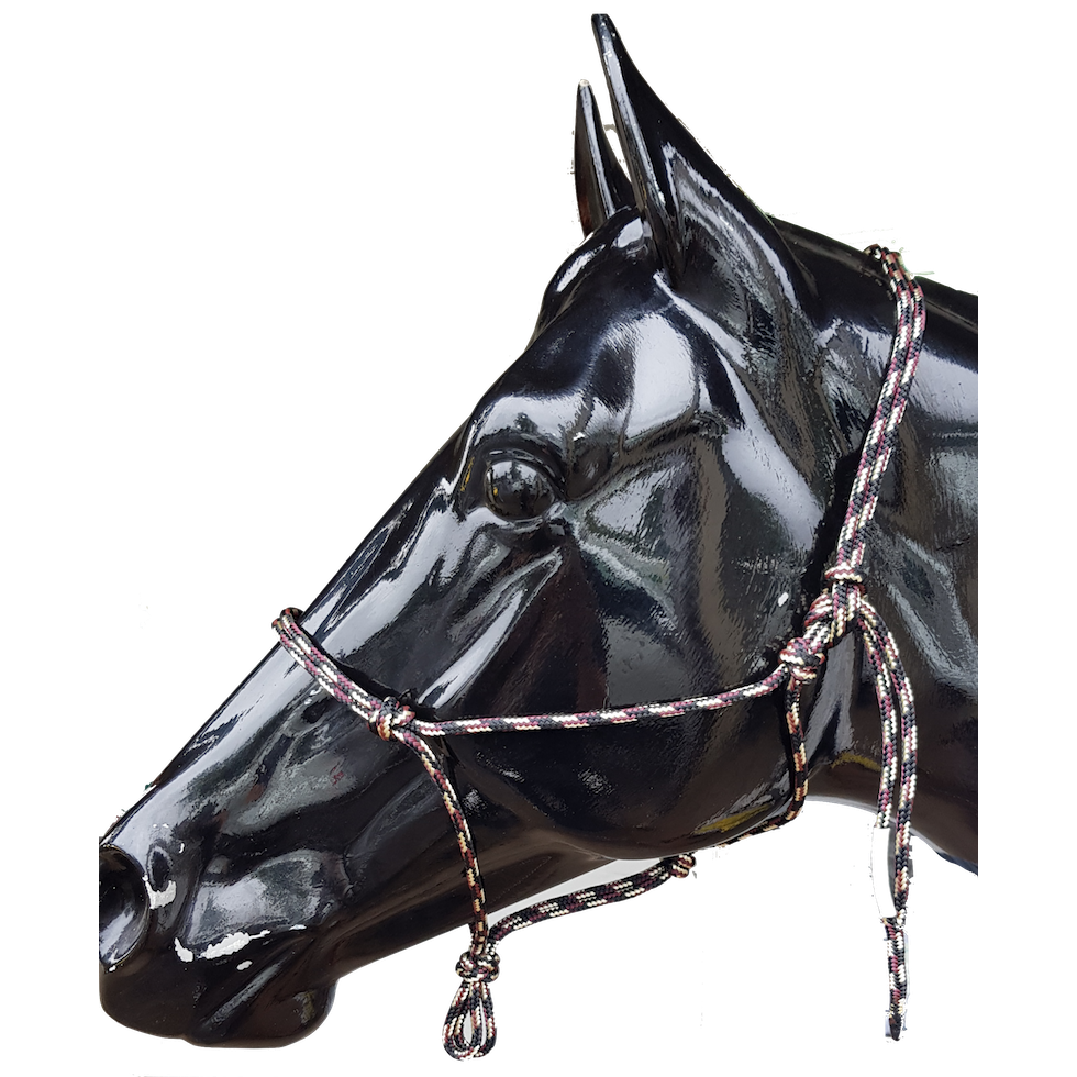 Nungar Knots Rope Headstall 6mm Width - Exclusive Colours