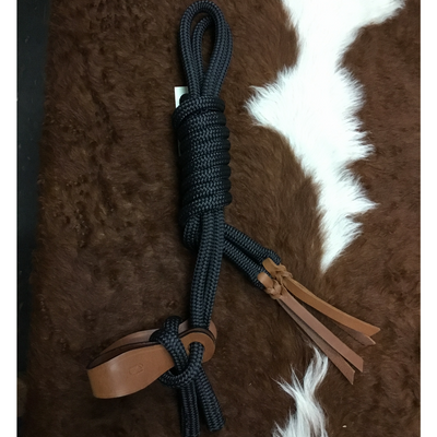 Nungar Knots Reins 12mm SPLIT with Slobber Straps, 2m