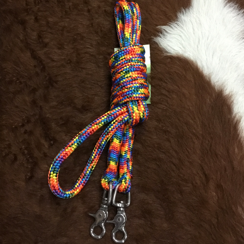 Nungar Knots Round Reins 10mm x 2.5m S/S Clip Continuous