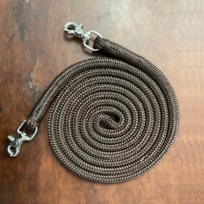 Nungar Knots Round Reins 12mm x 3m with S/S Clips, Continuous