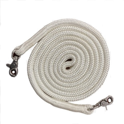 Nungar Knots Round Reins 12mm x 3m with S/S Clips, Continuous