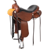Cashel Trail Saddle With Horn - Smooth Out Chestnut Leather