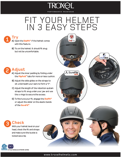 Troxel Helmet Fit Guide