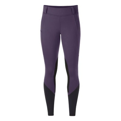 Kerrits Sit Tight WINDPRO KNEEPATCH - Wide Waist Band - EGGPLANT