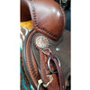 Cashel Trail Saddle With Horn - Rough Out, Std Gullet, Turned Fenders, Custom Conchos