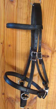 LightRider ENGLISH Bitless Bridle - Regular Leather with S/Steel Fittings