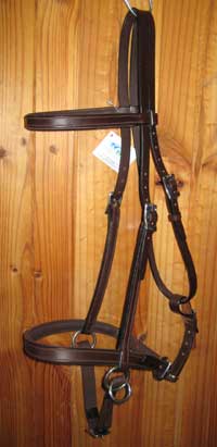 LightRider ENGLISH Bitless Bridle - Regular Leather with S/Steel Fittings