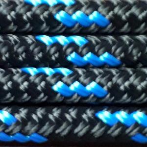Nungar Knots 6mm Headstall - BLACK BLUE