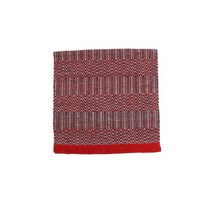 Fort Worth Double Weave Saddle Blanket 32x64" - RED/NAVY