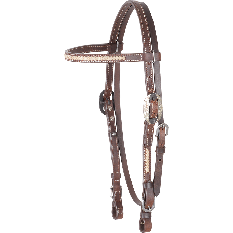 Cashel Headstall - Rawhide Lace