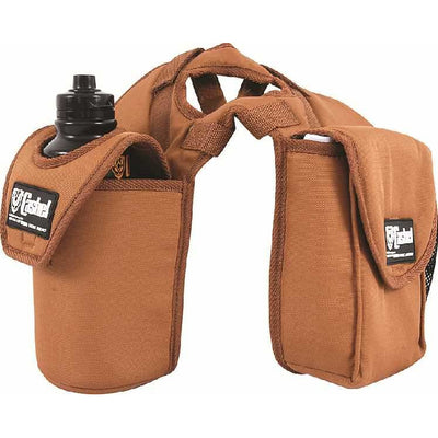 Cashel saddle bag - Lunch bag, bottle holder horn bag - BROWN